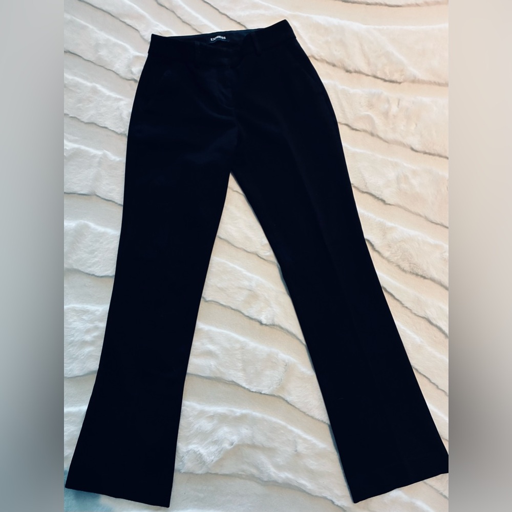 Express Barely Boot Black Women's Petite Pants